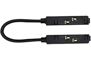 Connecteur Souple pour Rail Magnétique 48V NOIR - SILAMP
