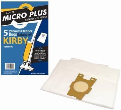 Microfibre dustbags x 5 to fit Kirby Sentria Models 2009 Onwards Style F