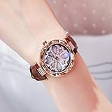 Qiyun Mode Leder einfache Wasserdichte Student Watch Female (Farbe : G)