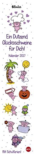 Preisvergleich Produktbild Dutzend Glücksschweine long - Kalender 2017