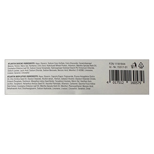 2-teiliges Dresdner Essenz Geschenkset „Atlantik“ Wohlfühlset, Pflegeset, Geschenkidee, Bodylotion, Duschgel, Dusche, Lotion, Hautpflege, Körperpflege, Wellness - 4