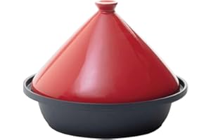 WEB2O Tajine Induction et Vitro-céramique INOX (Rouge)