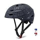 Stoßfestigkeit-- Materieller Gebrauch haltbarer und haltbarer ABS und ENV-Schaum, die helfen, den Aufprall zu absorbieren und den Kopf während des Aufpralls zu schützen. Es ist ein großer Schutz für Outdoor-Sportarten wie Skaten und Radfahren.