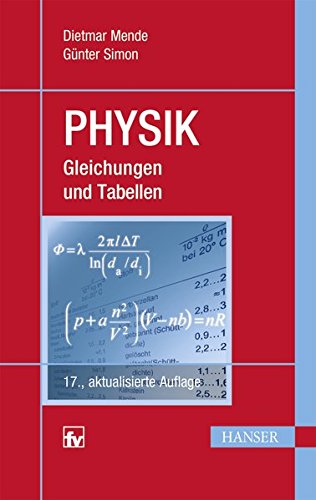 Physik: Gleichungen und Tabellen Buchen