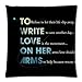 Produktbild Vogue Decorative to Write Love on her Arms Custom Zippered Square Throw Pillow Cover Cushion Case for Couch Sofa Or Bed Set Cozy Home Decor Size:18 X 18 Inches/45cm x 45cm