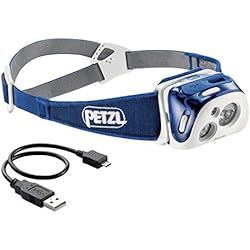 PETZL Reactik Lampe Frontale Mixte Adulte, Bleu, Taille Unique