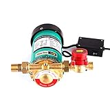 Material: Pumpengehäuse: Aluminium, Laufrad: Messingmaterial, Motordraht: Kupfer, Welle: Edelstahl