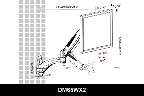 Precio Más Barato Duronic DM65W1X2 – Soporte Singular a gas extensible
LCD/LED suspensión elástica, montaje de pared (Inclinación
-90°/+85°|/Rotación de 180° /Gira 360°) Comentarios