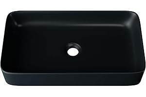 ‎WASCHBECKEN24 Waschbecken24 | Kleines Waschbecken Gäste WC - Platzsparendes Design | Handwaschbecken Für Waschtisch Badezimmer Gäste-WC (60x34x11cm, Weiß / A97SM)