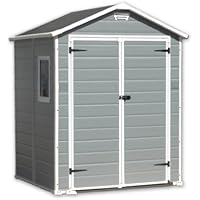 Keter 12-premium65dd Premium 65 Kunstharz Gartenschuppen Polypropylen grau 185 x 152 x 226 cm