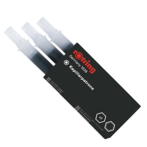 rOtring 194640 Rapidograph-Tinten-Kapillarpatronen (3er-Box)
