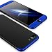 Produktbild Homikon 360 Grad Hart PC Hülle 3 in 1 Komplettschutz Tasche Plastik Handyhülle mit Tempered Glas Panzerglas Ganzkörper-Koffer Schutzhülle Kompatibel mit iPhone 7 Plus - Schwarz Blau