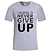 Produktbild Never Give Up Liverpool FC Champions League White Text Men's T-Shirt Dasongff Sommertop S-3XL