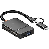 Coverzone &Ccedil;oklayıcı Adapt&ouml;r 8 in 1 Lightning/Type-c To USB A, SD TF MS/Macbook uyumlu &Ccedil;evirici Adapt&ouml;r &Ccedil;ok Portlu &Ccedil;oklayıcı 8