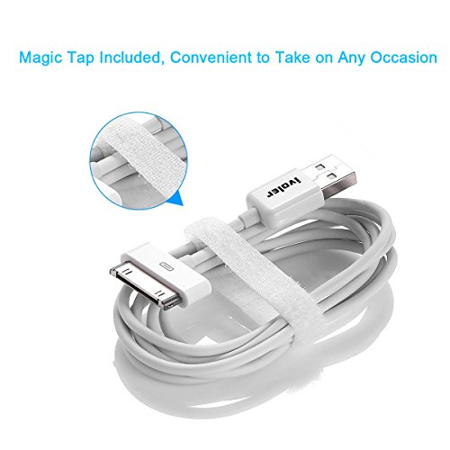 [3 Stück] iPhone 4s Kabel, iVoler [3ft/1m] 30 Pin Dock Connector auf USB Kabel Sync und Ladekabel Datenkabel USB mit 30 polige Stecker für Apple iPhone 4/4s, iPhone 3G/3GS, iPad 3/2/1, iPod touch 2 3 4, iPod nano 5/6 (Weiß) - 8