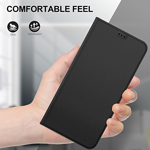 Alcatel 3C Cover, iBetter Alcatel 3C protettiva custodia, Funzione Stand, chiusa magnetica protettiva cover per Alcatel 3C smartphone.Flip Series - Nero