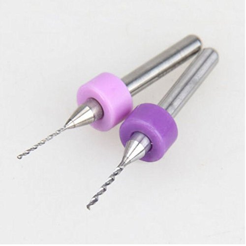 SMO Hartmetall- PCB Carbide Fräser Dremel Schmuck CNC-Stich- Bohrer -Set HQ 10x 0,3 mm – 1,2 mm - 6