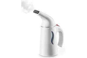 GENERIC Clothes Steamer Handheld - Garment Steamer for Clothes - Hand-Held Steamer Portable - Lightweight Hand Steamer - Travel Steamer - White - 130 ml Tank