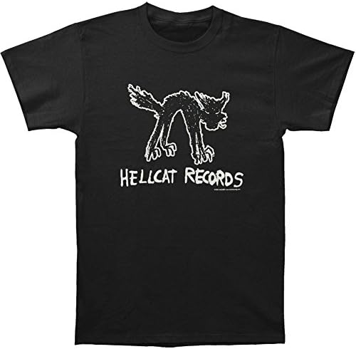 Hellcat Records Men's Logo Black T-shirt Medium Black