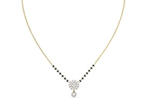 Wynona american diamond traditional short mangalsutra for women