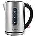 Price comparison product image Bosch TWK7901GB Jug Kettle 2500-3000 watts 1.7 Litre capacity Concealed element Removable limescale filter Cordless 360° base - Stainless Steel/Black