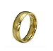 Produktbild Herr Der Ringe Gold Edelstahlring mit Inschrift Der Hobbit Herren Damen (20 mm Durchmesser)