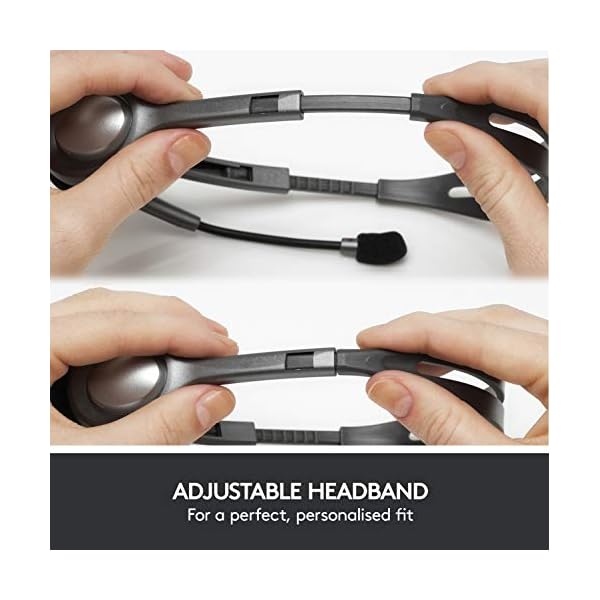 Logitech H111 Auriculares con Cable, Sonido Estéreo con Micrófono Giratorio, Jack 3,5mm, PC/Mac/Portátil/Smartphone… - Image 5