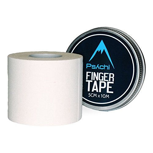 Cinta de velcro Psychi para los dedos, para Crossfit, gimnasio, color blanco, blanco, 5 cm