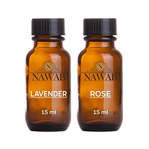 NAWAB Essential Aroma Diffuser Oil (Lavender and Rose - 15ml Each) RS.140.00