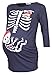 Happy Mama. Womans Maternity Tattoo Mom Baby Pirate Skeleton T-shirt Top. 574p (Graphite, UK 8/10)