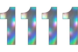 ZARB 【Pack of 4】Multi Shine Silver Wheelie Bin Number (0) Self Adhesive Water Resistant Stickers, 7 Inches Bin Numbers for Wheelie Bins Dustbins Garbage bins (1)