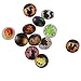 Importe 12Pcs 18mm Chunky Resin Snap Button for Bracelet Necklace Random RS.590.00