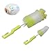 Produktbild 2pcs Sponge Flaschenbürste Reinigung mit Langem Griff, Wash Cup Pinsel - Nipple Brush - Anti-Rutsch-Griff, Große Bürste für Flaschenkörper, klein für Tiny Clean