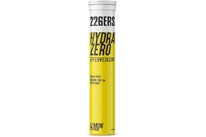 226ERS Hydrazero Effervescent, Tabletas Efervescentes para Reposición de Electrolitos, Apto para Veganos, Sin gluten, Sin calorías, Limón - 20 tabletas