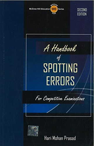 Buy A Handbook of Spotting Errors Book Online at Low Prices in India ...