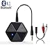 Price comparison product image Friencity Bluetooth V4.1 Hands-Free Audio Receiver for Music Streaming & Phone Calling, Wireless 3.5mm Aux Adapter Car kit with Mic for Wired Headphones, Speakers, Home HiFi, Car Stereo Sound System
