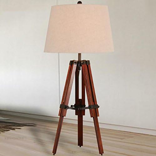 bedside lamp reading lamp American country tripod wooden study table lamp creative living room bedroom bedside table lamp LED desk light work to learn eye protection light