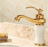 Oudan Küchenmixer Wasserhähne Roségold Spüle Becken Mischbatterie Massiv Messing Waschbecken Wasserhahn heißes und kaltes Wasser Waschbecken Wasserhahn Bad Wasserhahn (Farbe : -, Größe : -)
