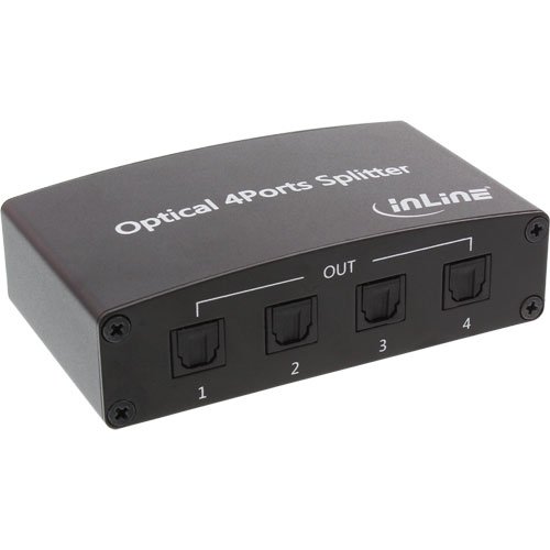 InLine 65013 Toslink Audio Splitter/Verteiler (4-fach)