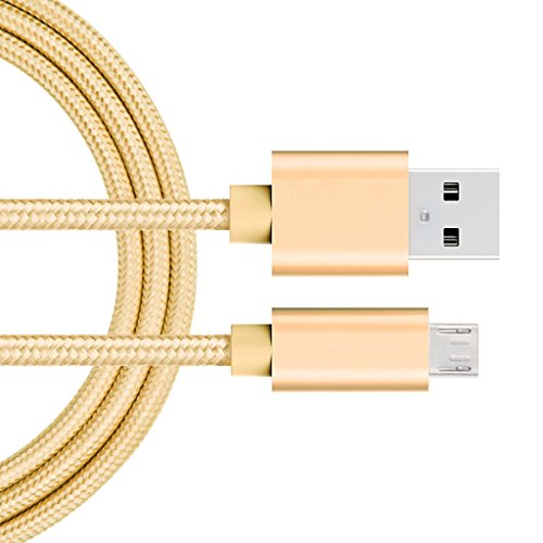 iMusi Micro USB Kabel für Android Smartphone Aufladen und Daten Transportieren High Speed [Syncwire & Ladekabel] - für Samsung Galaxy, HTC, Huawei, Sony, Nexus, Nokia, Kindle und mehr Gold