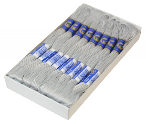 1 Docke Stickgarn / Sticktwist 100 % Baumwolle #8122 Iron