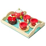 Painted Wooden 12 Piece Tea Set