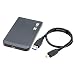Produktbild KKmoon Schutzhülle für Externe Festplatte duro-2tb Slim USB 3.0, 6 Gbps High Speed 10 mm für 2.5 Zoll, 7 - 9.5 mm für Sata/SSD/HDD, Aluminiumgehäuse, Pink Schwarz