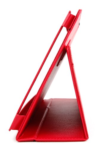 DURAGADGET maßgefertigte PU-Lederschutzhülle für das ARCHOS 101 NEON 10.1 Zoll Tablet PC – ROT - 9