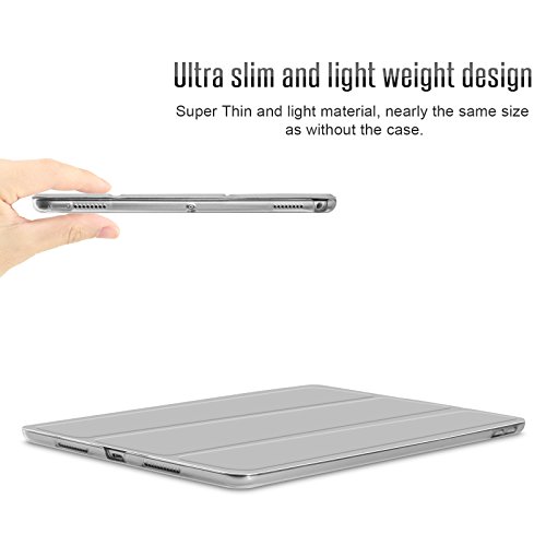 iPad Pro 10,5 Hülle, Infiland Ultra Smart Slim Lightweight Schutzhülle Cover für Apple Neu iPad Pro 10,5″ Display 2017(mit Auto Schlaf / Wach Funktion)(Silber) - 5