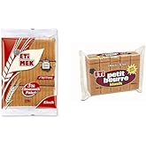 Etimek Classic Fried Bread 3 x 143 g and Eti Petit Beurre Biscuit 5 x 200 g