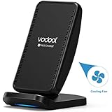 Vodool Wireless Charger mit Lüfter kompatibel zu Samsung/iPhone/Huawei/Nexus/HTC/LG usw.