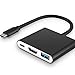Produktbild YockTec USB C auf HDMI Adapter mit Typ C Ladeanschluss, HDMI 4K Ausgang, USB 3.0 Anschlüsse für Nintendo Switch, neues MacBook, iPad, Samsung S8 / S8P und andere Typ-C unterstützte Geräte