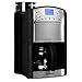Produktbild Klarstein Coffeemate elegante Kaffeemaschine mit Mahlwerk für Pulver-/Bohnenkaffee (1000 Watt Leistung, Timer, LCD-Display, inkl. Glaskanne) Edelstahl/schwarz