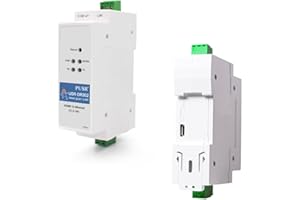 PUSR Din Rail Convertitore da RS485 a Ethernet da Modbus RTU Modbus Gateway Trasmette i dati in modo trasparente tra IP e RS485 Pagina Web definita dall'utente USR-DR302